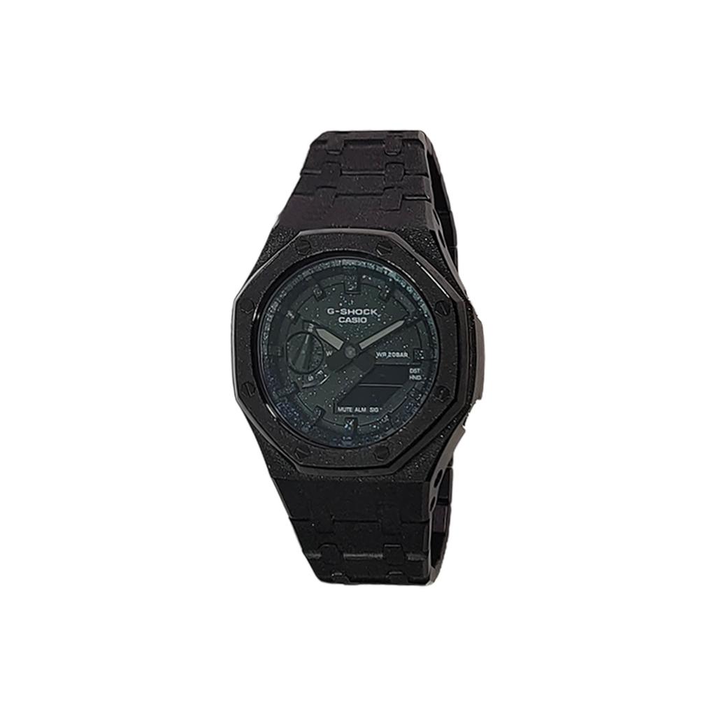CASIO Custom Collection Electronic Movement Stainless Steel Strap Watch Men's Watches Black Dial GA-2100SKE-7A(Watch3--)