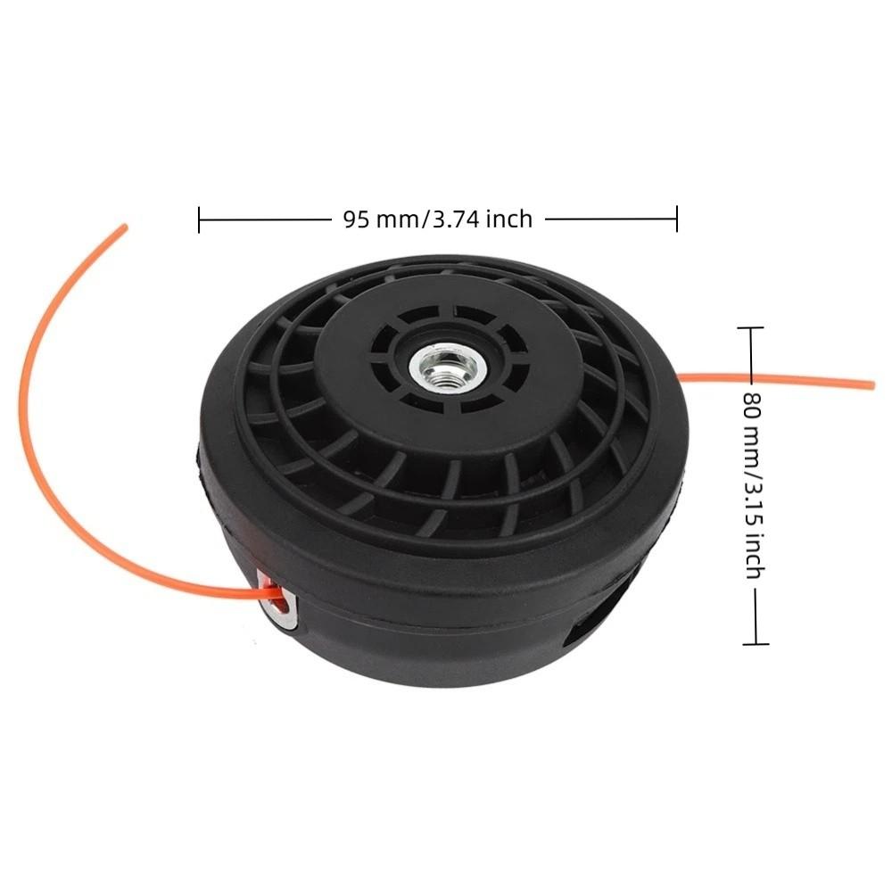 Plastic Material Grass Trimmer Head Black Color Plastic Accessory Lawn Maintenance
