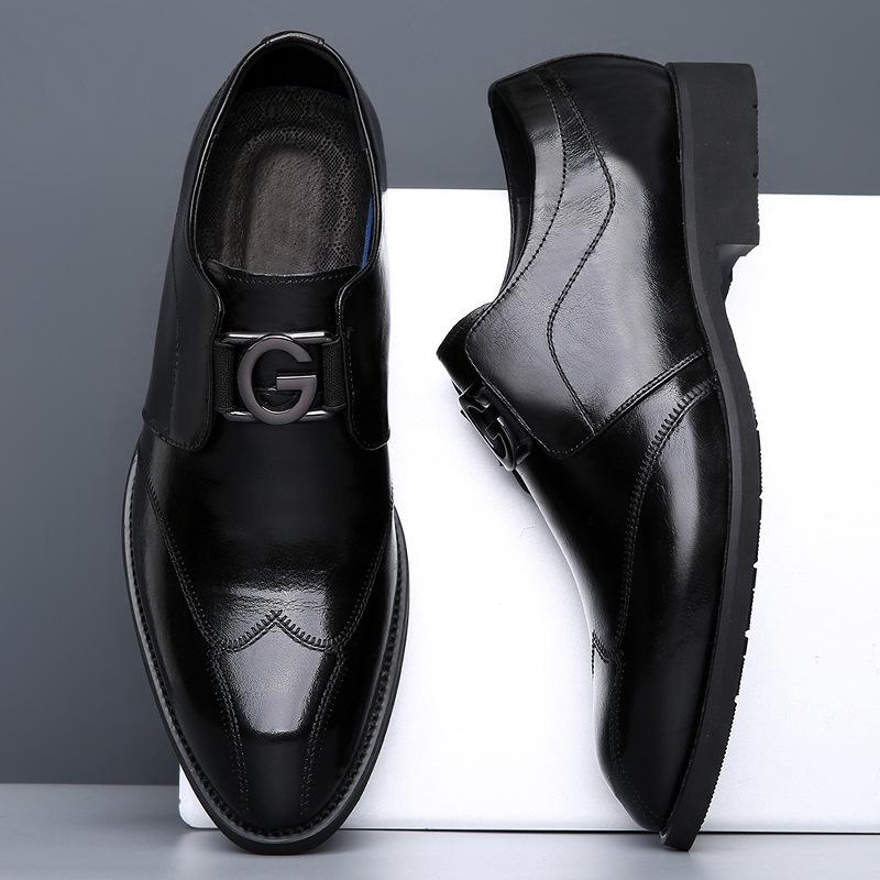 Fashion Men's Business Leather Shoes Spring Autumn New Designer Fashion Casual Luxury Shoes for Men