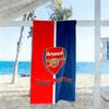 Arsenal F.c. Customize Text Beach Towel High Absorbency & Quick-Dry Suitable for Sports Travel Swimming Yoga Bathroom Beach And Pool