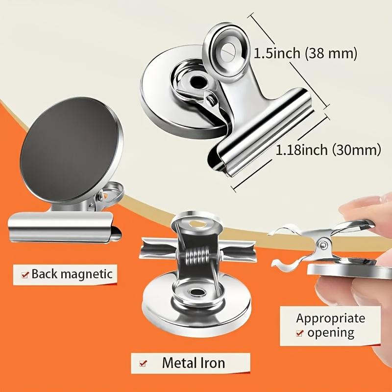 4/8pcs Heavy-Duty Strong Hold Magnetic Fridge Clips - Space-Saving Refrigerator Magnets for Home, Office, Decor