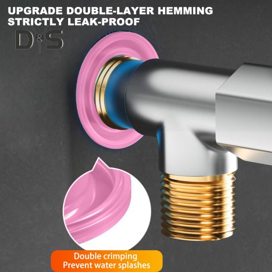 10/20/30/50/100Pcs Faucet Leak-Proof Sealing Gaskets Heat-Resistant Easy Installation Drip Prevention Triangle Valve Faucet Sealing Gasket Replacement