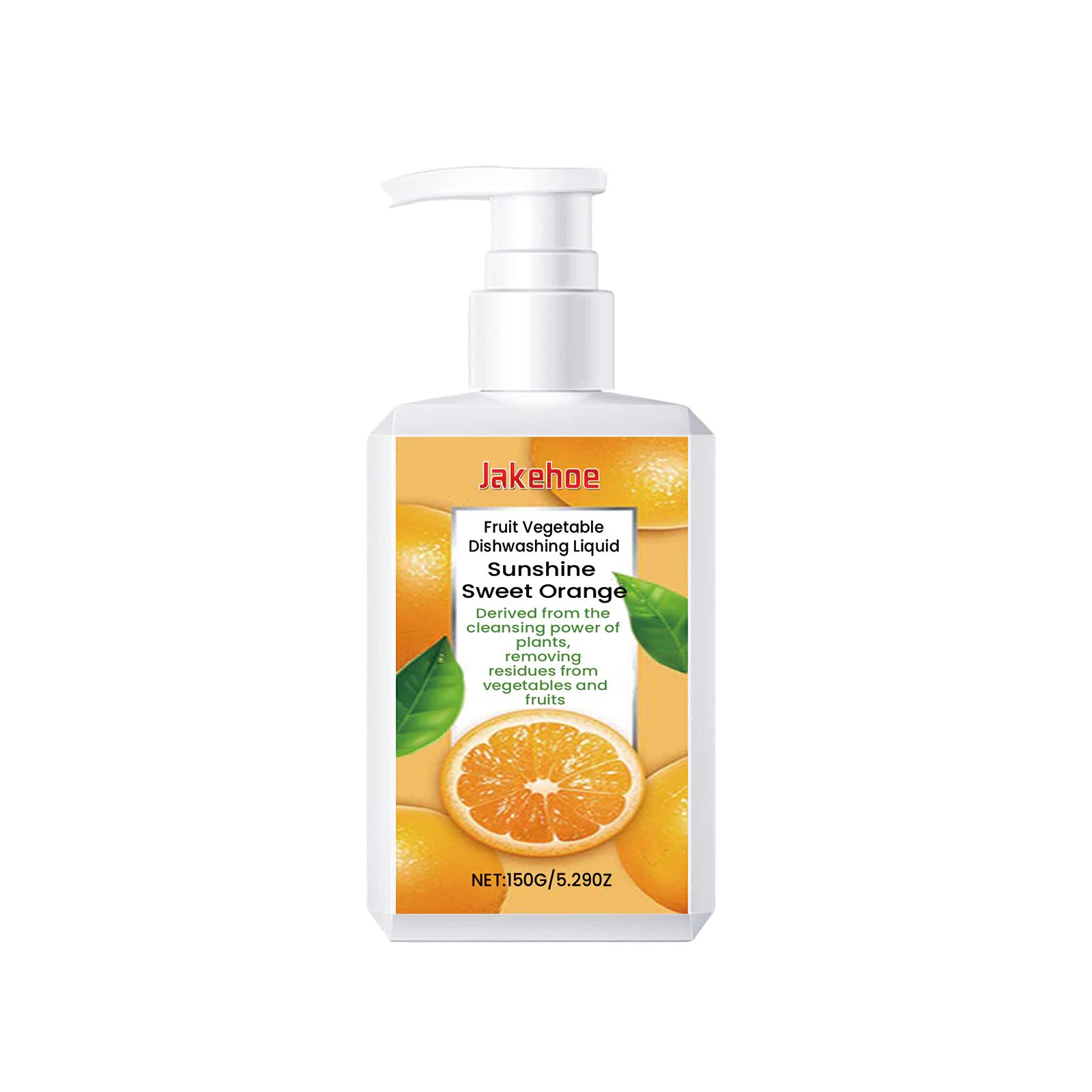 Dishes Cleaner Strong Oil Stain Removal Fruit and Vegetable Detergent Kitchen Dish Soap Degreaser No Residue Grease Cleaning 1PCS