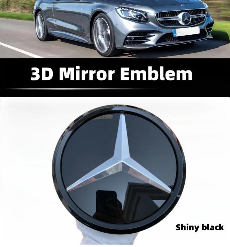 Häftig Bilklistermärke För W204 W205 X253 W213 W212 W176 W177 W167 W246 W117 Mercedes Benz Tillbehör Grill Emblem Stjärna Logotyp Bil Front