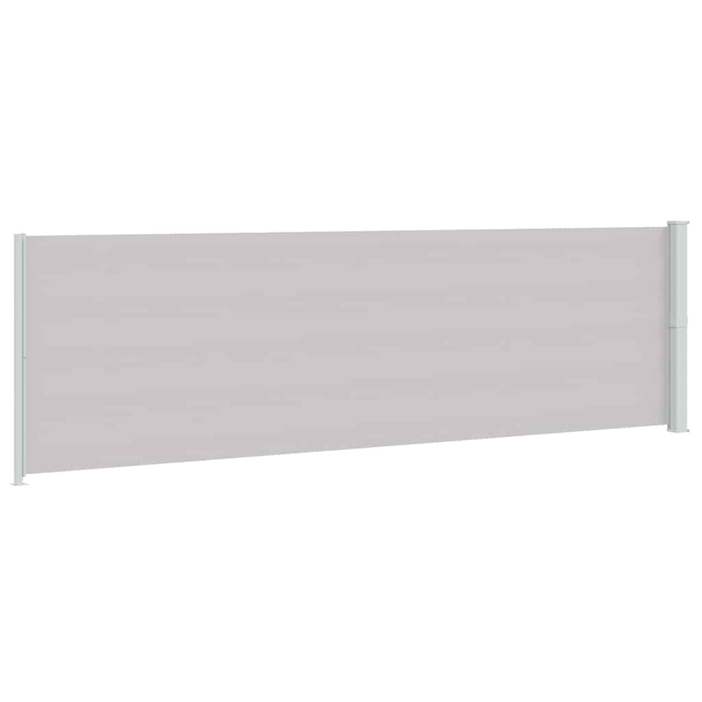 Vidaxl Retractable Side Awning for Terrace, 180 X 600 Cm, Grey