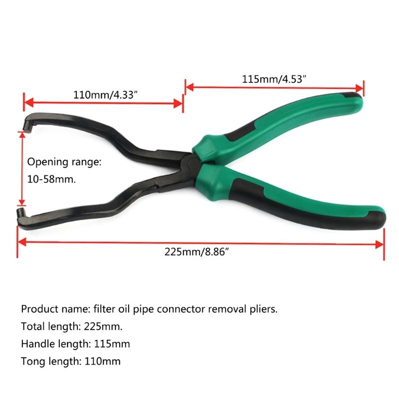 Gasoline Filter Caliper Plier Gasoline Pipe Quick Connector Removal Pliers 225mm/8.86in