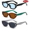 1/3pcs Fashion Cat Eye Vintage Sunglasses Women Oval Small Frame Eyewear Women Personality Simple Sun Protection Glasses UV400
