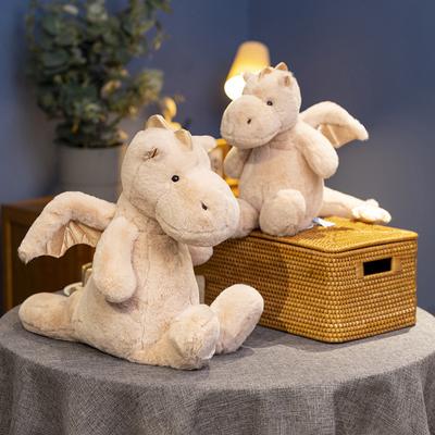 Seth Dudu Sitting Little Flying Dragon Doll Cute Dinosaur Doll Plush Toy Pillow Year of The Dragon Mascot Ornament