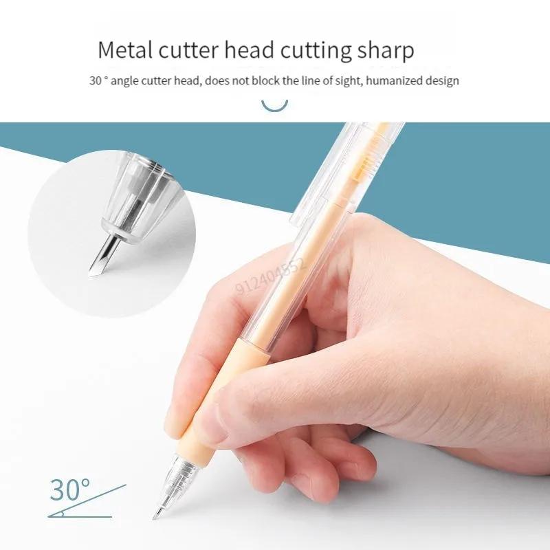 Art Utility Knife Pen Refill Set Express Box Knife Paper Precision Sticker Washi Tape Cutter Cutting Craft Supplies