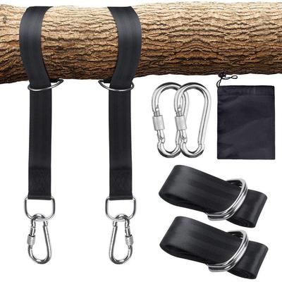 Swing Hammock Fixing Belt 150cm, Load Capacity 1000kg, Safe, Wear-resistant, Non-slip, Easy Installation, 2 Carabiners, 1 Dedicated Storage Bag