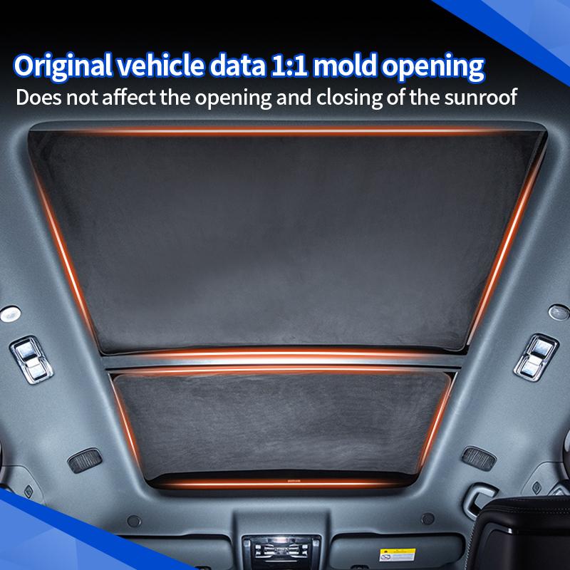 Sunroof Shade Electrostatic Adsorption For BYD Leopard 5/8 Denza B5/8 2025+ Roof UV Protection Thermal Insulation Auto Parts
