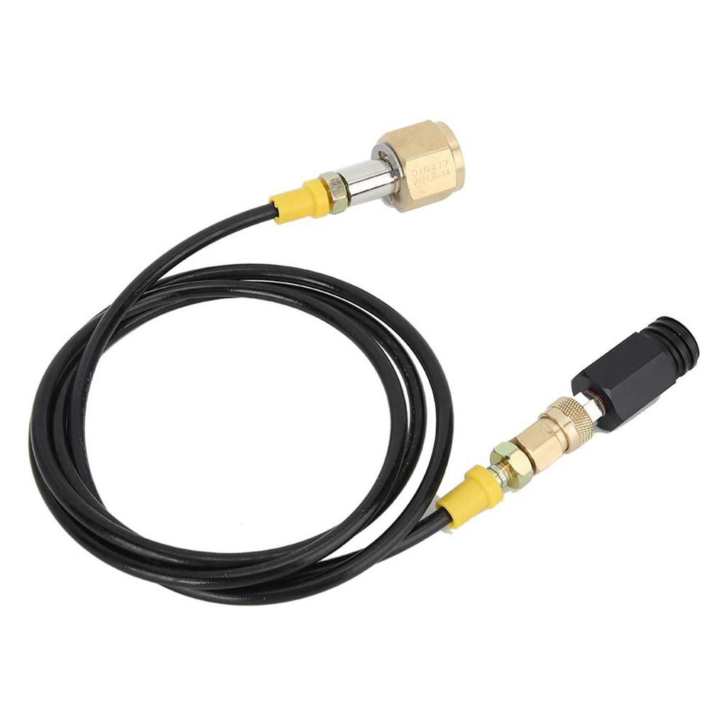 1,5 m W21.8-14 DIN477 CO2-Tankadapter Soda-Hochdruckschlauch-Kit Zubehör für SodaStream