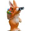 Solar-powered Garden Statues Decor Turtle And Rabbits Figurines Outdoor Patio Lawn Sculptures Bunny Turtle Figurine Garden Decor
