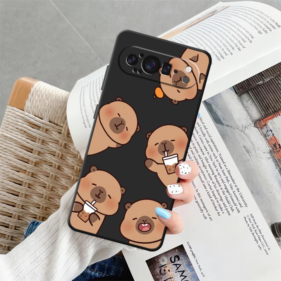 

Funny Capybara Case for Google Pixel 6a 8a 10 9 Pro XL 9a 6 7 8 Pro 7a Funda Phone Cover Google Pixel 9 Pro