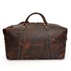 Retro Genuine Leather Retro Large Capacity Men Leather Duffle Bag Vintage Shoulder Bag Cowhide Weekender Bag Man Totes Handbag
