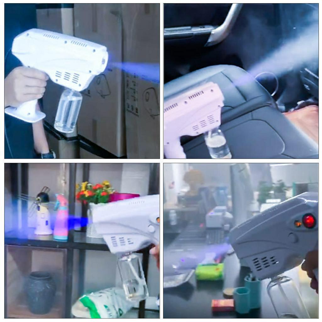 Wireless Rechargeable Nano Blue Light Atomizer Disinfection Sprayer 2600mAH UK/US/EU Plug White 800ML