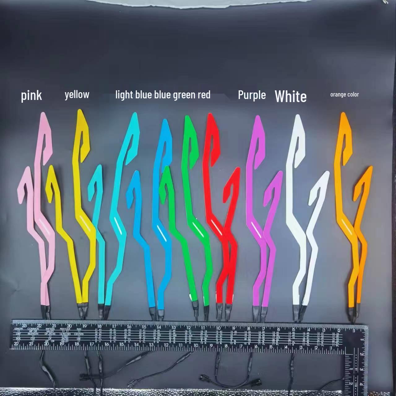 

Світлова стрічка шолома з чотирма лампами та акумулятором для мотоциклів – популярний дизайн Net Red USB Rechargeable