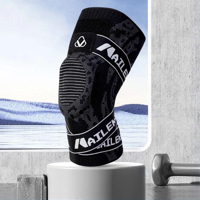 

Наколенники для занятий спортом, мужские наколенники для баскетбола, бега, мениска, профессиональные, противоударные, противоскользящие, мужские, для восхождения по лестнице, амортизация XL