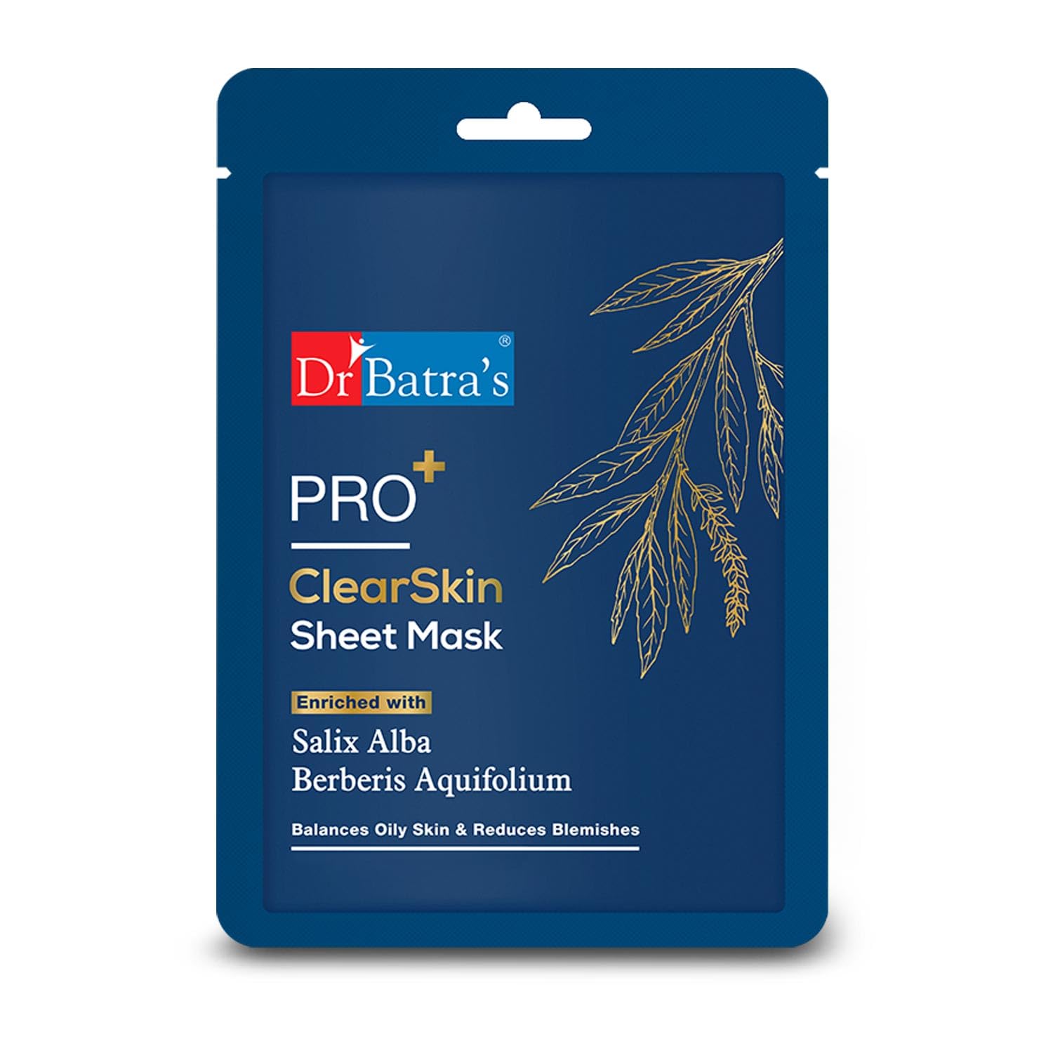 Dr Batra s PRO+ Clear Skin Sheet Mask 25 g Single Pack Hydrating Face Mask For All Skin Types Men Women Daily Use