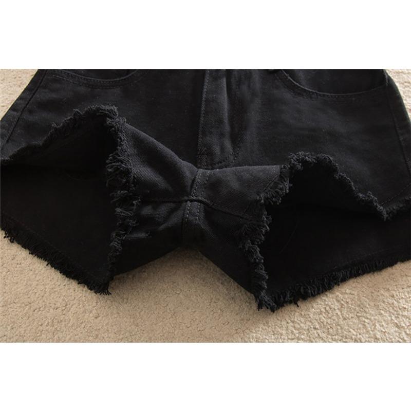 Summer Han Version with Students High Waist Jeans Slim Slim Skinny Skinny A Sexy Hot Pants Short Shorts Ladies