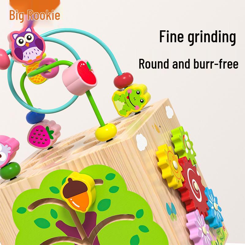 Tre pedagogisk kulelabyrintboks: Tidlig utviklingsleke for spedbarn og småbarn