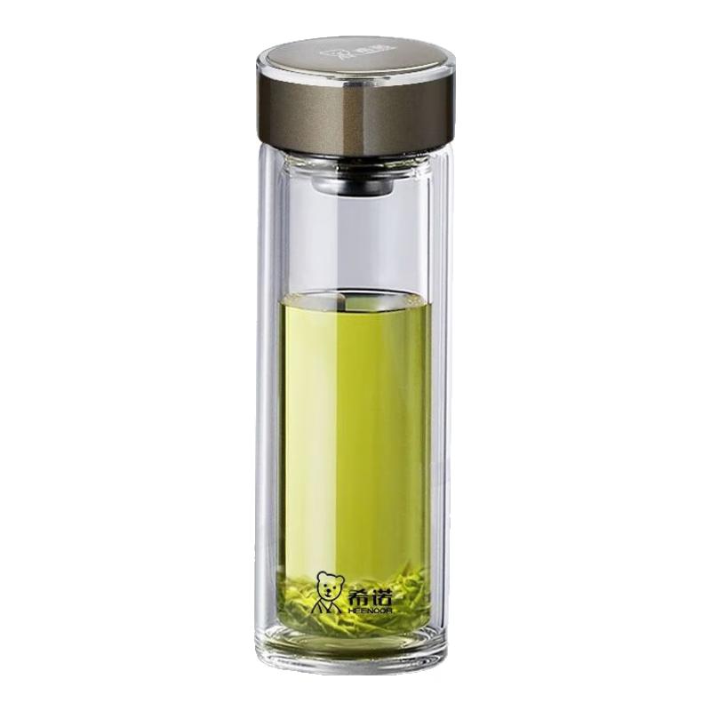 Heenoor Double Wall Glass Tea Infuser Bottle