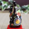 Washa No Kura Stylish Ornament Kutani Ware Left Hand Lucky Cat Kuromori Opening Celebration Opening Celebration Birthday Present Gift