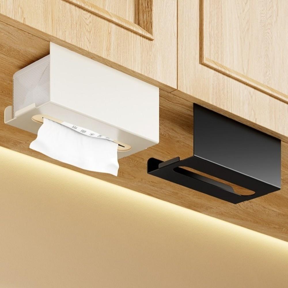 Moisture-proof Wall-Mounted Tissue Rack Waterproof Paper Towel Rack  Under Cabinet