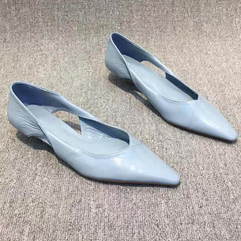 Pointed Toe Women Sandals Dress Sexy Designer Low Heels Shoes Woman Summer 2025 Fashion Shallow Luxury New Zapatillas De Mujer