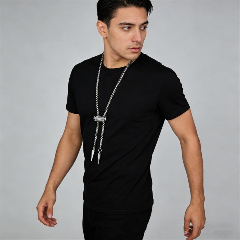Lightweight Sliding Tapered Pendant Necklace Stainless Steel Neck Jewellery For Versatile Styling And Long Wear