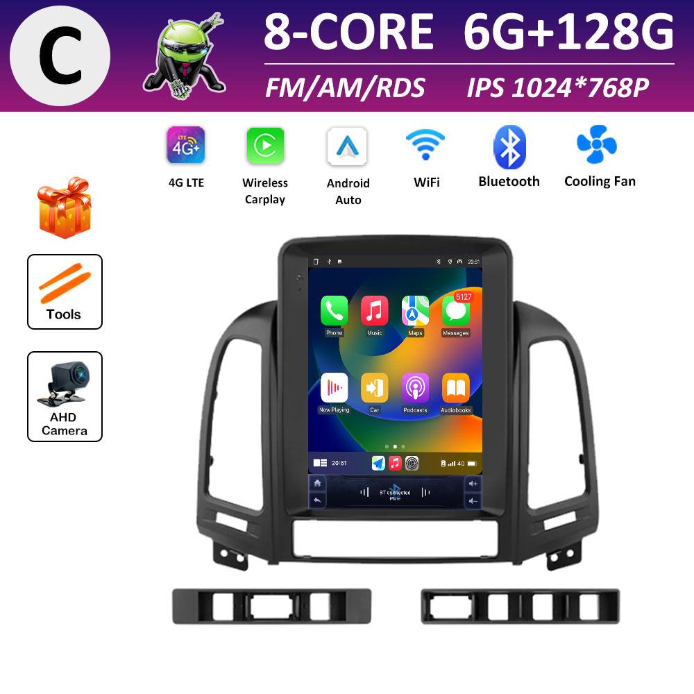 Cooling Fan for Hyundai Santa Fe 2 2006 2007 2008 2009 2010 - 2012 Android Smart System Car Multimedia Video Radio Player WIFI