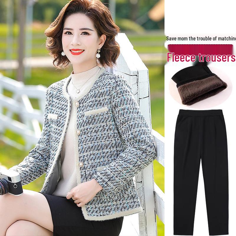 Hengyuanxiang Herbst 2025 Stilvolle Jacke für Frauen mittleren und höheren Alters