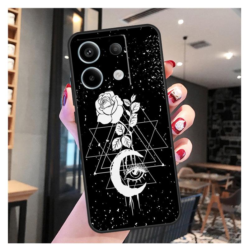 Occult Witchcraft Moon Gothic Witch Case For Xiaomi Redmi Note 11 9 10 12 13 Pro Plus 12S 11S 10S 9S Redmi 12 10C 12C 13C Cover