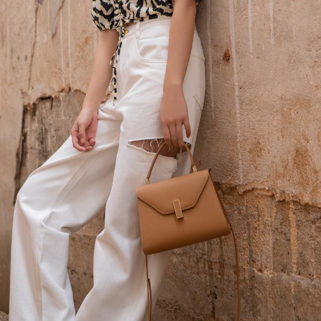 Geantă cu model de palmier Geantă de mână high-end Geantă de damă din piele naturală Geantă pătrată mică la modă și versatilă Geantă casual de umăr simplu crossbody