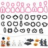 For Jewelry, , Cookie Cutter DIY Making- 41Pcs Halloween For Jewelry Earrings Cutters In Fall Pumpkin Polymer Clay