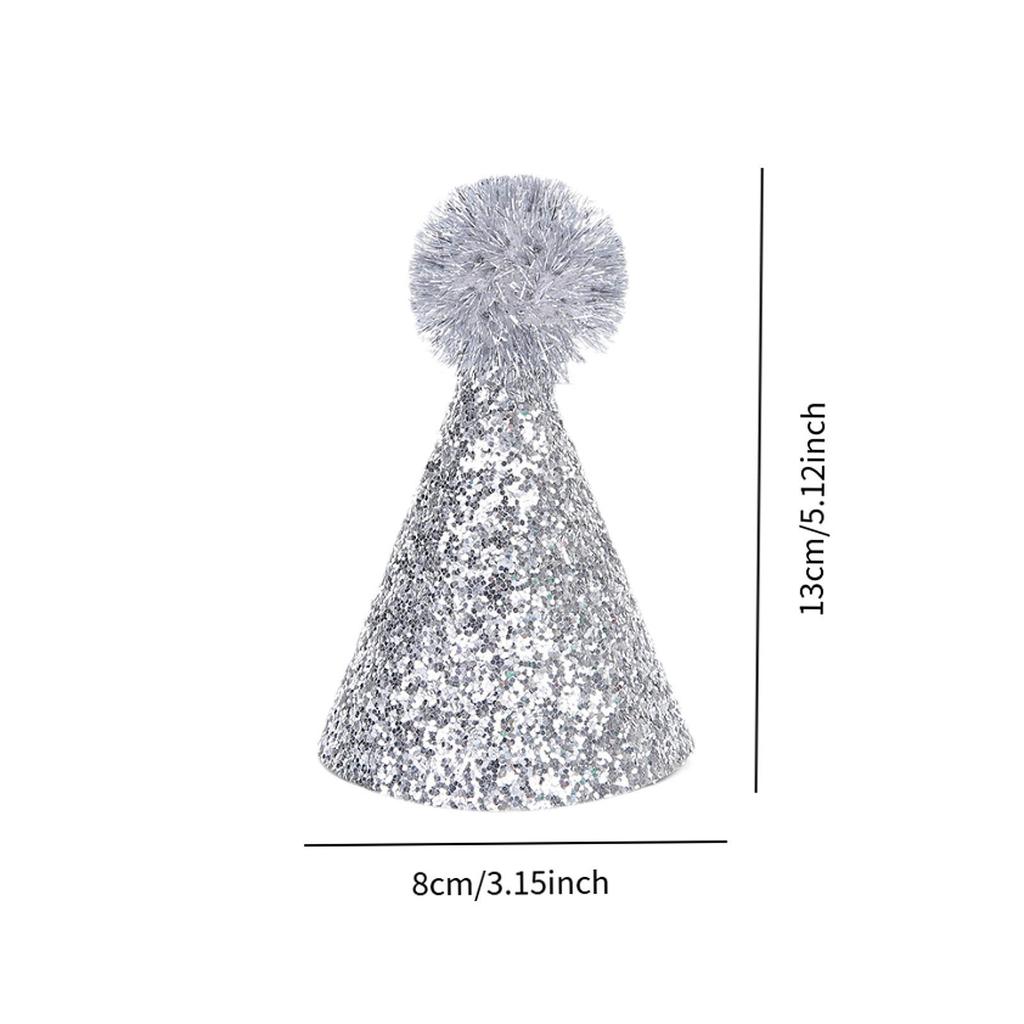 4x Birthday Hat for Dog Cat Decor Mini Party Hat for Pet Birthday Party Cat