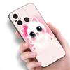 Cute Kawaii Cat Black Case For Xiaomi Redmi 11 Prime 11A 12C 13C A1 A2 Plus A3 12 4G 10 13R 5G 9A 10A 9C 10C 9i 12R Note 9T