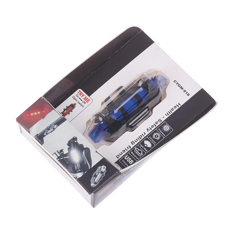 Usb Rechargeable Waterproof Bike Taillight Outdoor Night Cycling Light Night Warning Light For Mountain & Road Bike Accessories