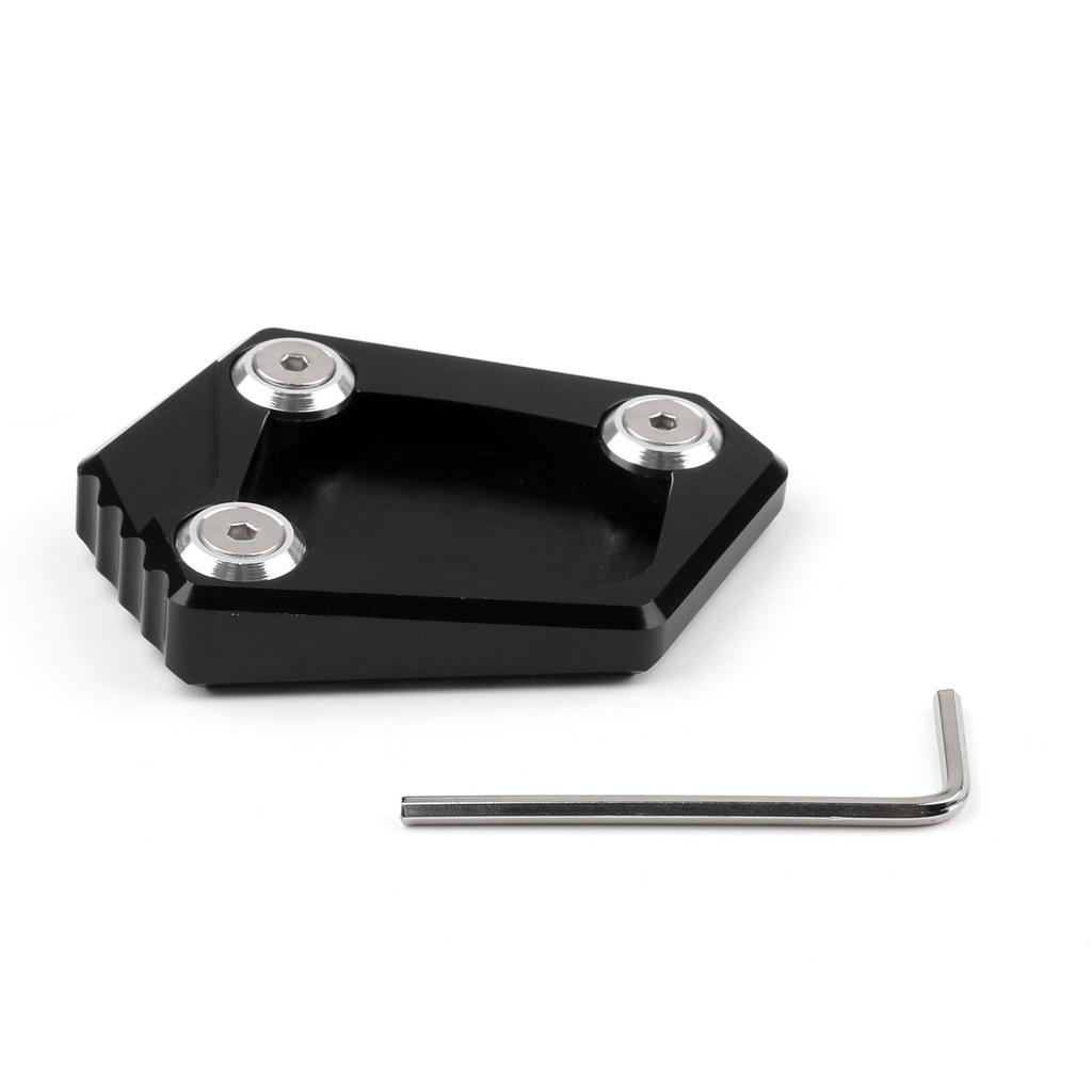 Bruce & Shark Side Stand Kickstand Plate Pad End for NC700S/X FORZA300 CB400 CBR250R X-ADV Motorcycle Motorcycle Black