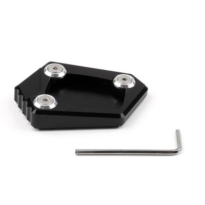 Bruce & Shark Zijstandaard Kickstand Plate Pad End voor NC700S/X FORZA300 CB400 CBR250R X-ADV Motorfiets Motorfiets Zwart