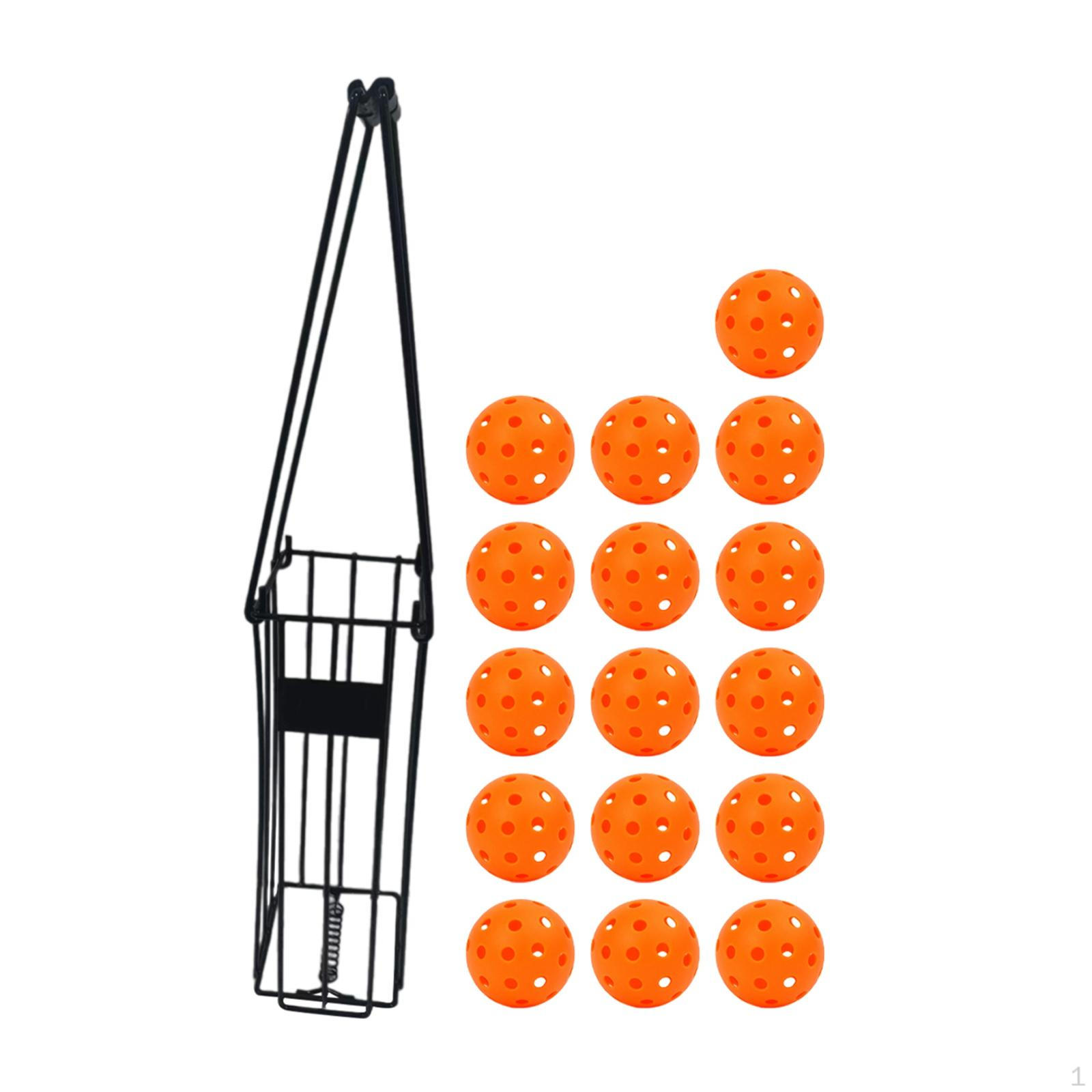 

Pickleball Retriever Basket Balls Коллекционный теннисный пикап для спорта на открытом воздухе оранжевый