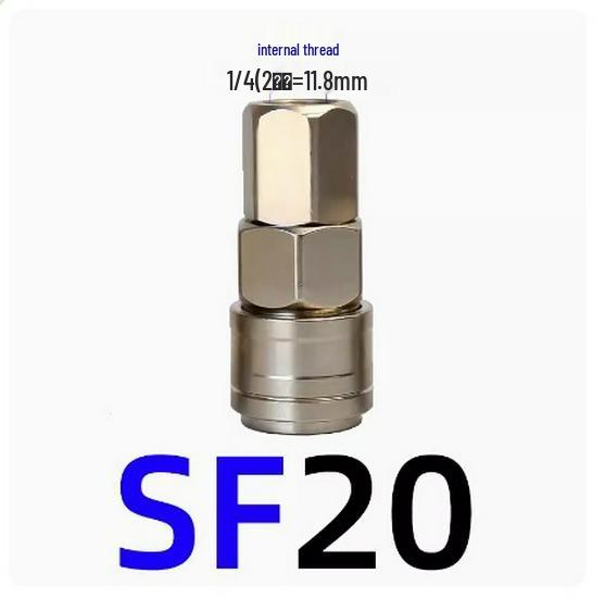 C-Type Self-Locking Air Hose Quick Connector for Compressors & Pneumatic Tools