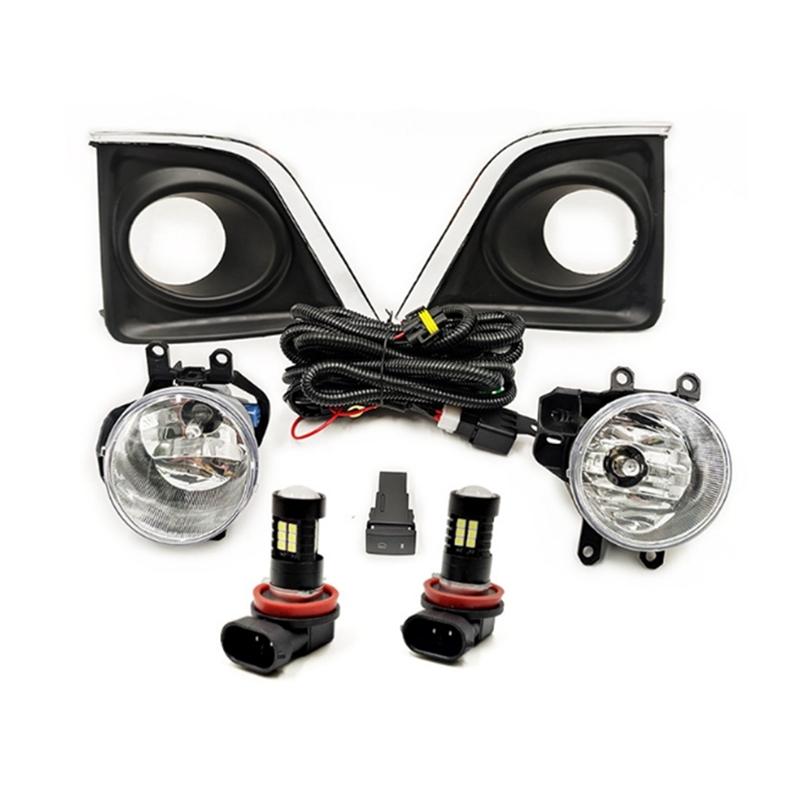 Car Front Fog Lamp Halogen Light Bumper Light Assembly LED Lamp Beads For Toyota Corolla 2014-2017