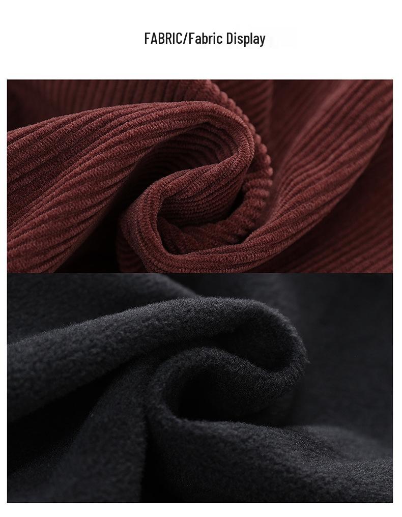 Women's Trendy Corduroy Fleece-Lined Harem Pants - New for Autumn/Winter 2024