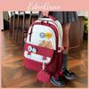 Backpack Capybara Cartoon With Breathable Nylon Material For School Kids
