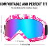 Motocross Goggles with Balaclava, ATV Dirt Bike Motorcycle UTV MX OTG Offroad Riding Skiing Goggles for Women Girls