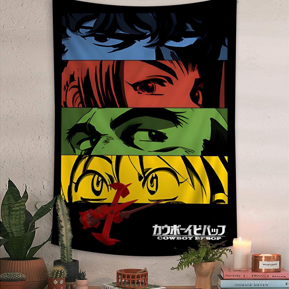 CCowboy Bebop Cartoon Tapestry Wall Hanging Decoration Household Home Decor