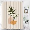 Nordic Wind Abstract Art Shower Curtain Waterproof Polyester Fabric Bath Curtain Morandi Color Block Curtains for Bathroom Decor