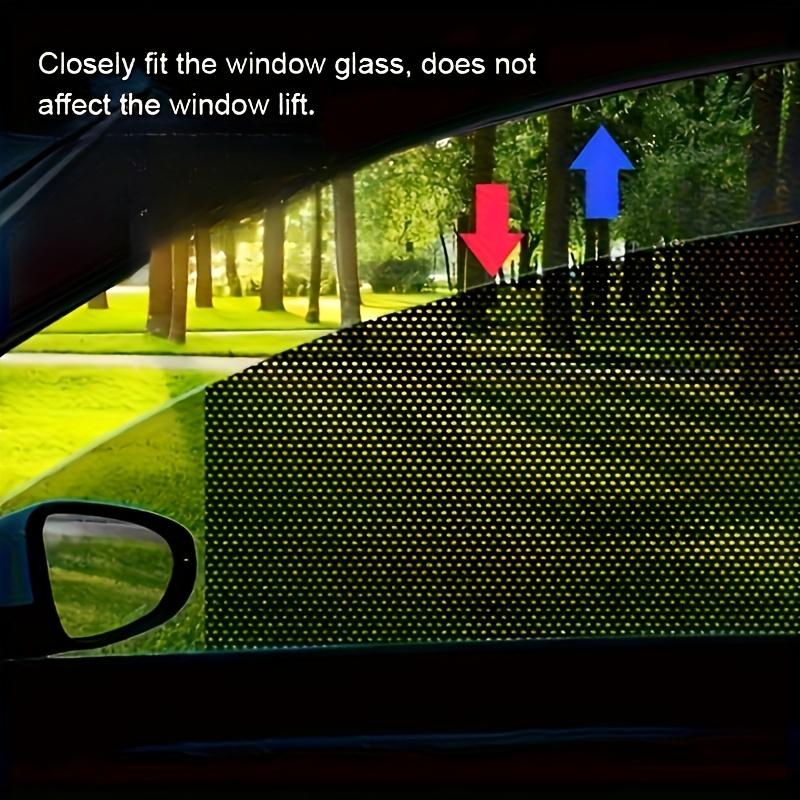 4Pcs Car Sunshade Set, Black Mesh Stickers, Static Cling Side Window Shades, Sun Protection Film