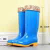Tall tube non-slip waterproof shoes jelly rain shoes rain boots water boots thermal cover shoes women's adult fashion long tube